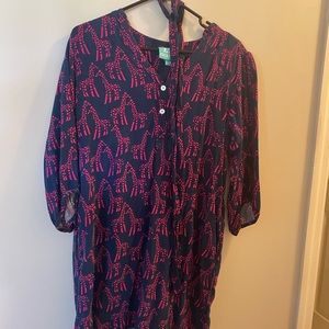 Large Giraffe Print Dress